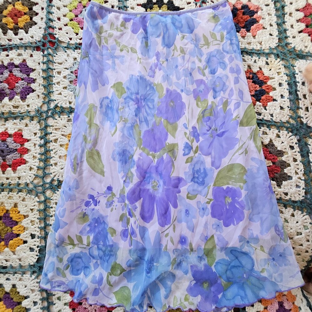 Midi flower skirt